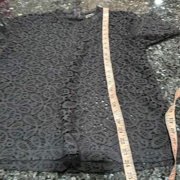 Loft lace ,sheer ,turtleneck women tops, - Picture 5 of 9